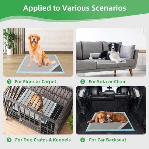 30"x26" (40-Count), DEEP DEAR Activated Carbon Puppy Pads Charcoal Dog Pads Extra Large, Disposable XL Dog Pee Pads
