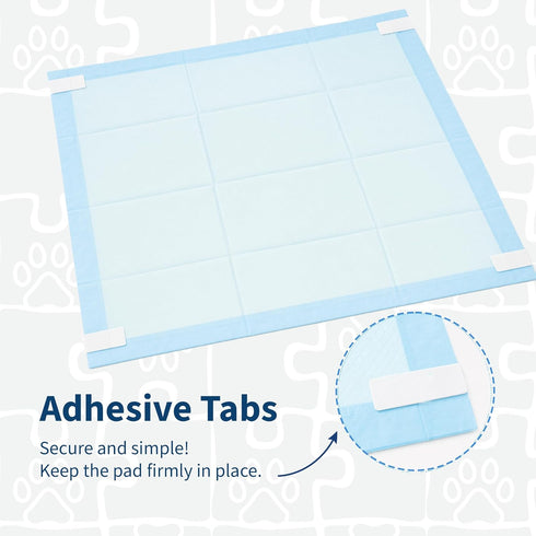 23 23 Dog Training Pads x Leak-Proof, Super Absorbent Puppy Pads with Adhesive Tabs, Odor Control, Disposable Potty