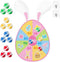 Yquqwn Easter Dart Board Game Set for Kids Easter Egg Dartboard with