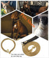 18K Gold Plated Dog Chain Collar, Stainless Steel Cuban Link Choke Collar for Dog's Training, Daily Use (15mm, 14'')