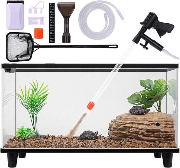 lounginglife Fish Tank Cleaner Kit, Gravel Vacuum for Aquarium, Fish Tank Aquarium Vacuum