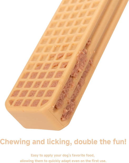 Durable Chew Toy for Large Dogs - Peanut Butter Flavor Dental Chew Toy, Long-Lasting Nylon for Aggressive Chewers