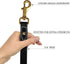 Heavy Duty Genuine Leather Dog Leash, Hand Made for Small, Medium & Large Breeds, Soft Padded Handle, Black, Brown, 5'
