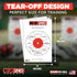 EZ2C 11"x17" 25 USA Made Right Hand/Left Hand Shooting Range Diagnostic Training Paper Target Tear-Off Pad