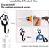 6 PCS Dog Paw Shaped Leash Hook for Wall, Metal Holder Wall Mounted Hanger for Coat Key Entryway Hallway