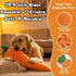 bantogogo 29.5 Inch, (1pcs) Giant Carrot Dog Toy Plush Dog Toy with Squeaker & Crinkle, Soft Durable Puppy Teething