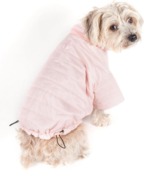 Pet Life Sporty Avalanche Lightweight Folding Winter Dog Coat - Adjustable Dog Jacket with Concealed Zippered Collar