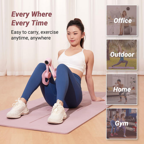 MERACH Thigh Trainer, Pelvic Floor Muscle Trainer, Inner Thigh Exercise Workout Equipment for Home Gym, Pelvic Floor