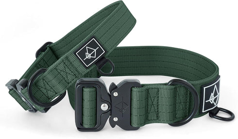 MADE to ROAM Premium Dog Collar - Adjustable Heavy Duty Nylon Collar with Quick-Release Metal Buckle (Maine Marina, Size 3)