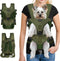 YUDODO Pet Dog Front Carrier - Adjustable Easy-Fit Backpack for Small Medium Dogs, Cats, and Rabbits (M, Army Green)