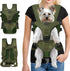 YUDODO Pet Dog Front Carrier - Adjustable Easy-Fit Backpack for Small Medium Dogs, Cats, and Rabbits (M, Army Green)