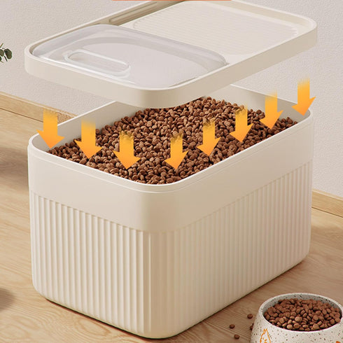 Generic 30 lb Dog Food Container,High-Capacity Pet Food Container,Airtight Pet Food Storage Bin with Measuring Cup