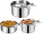 Dog Crate Water Bowl Set, 3 pcs Stainless Steel Anti-Spill Metal Bowls for Medium & Large Dogs, Hanging Water/Food Bowls