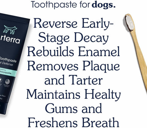 4oz Remineralizing Dog Toothpaste Vet-Grade, with Nano-Hydroxyapatite, Reverses Early-Stage Decay, Cleans Teeth