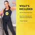 HulkFit Total Body Workout Weighted Exercise Bar, Equipment for Mobility and Strength Training