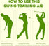 Golf Swing Training Aid Trainer Club, Right-Handed Flexible Device for Indoor Practice, Strength Tempo Chipping Hitting