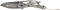 Smith & Wesson Search and Rescue Fixed Blade Knife, 11in High Carbon S.S., 6in Serrated Drop Blade, Rubberized Handle