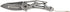 Smith & Wesson Search and Rescue Fixed Blade Knife, 11in High Carbon S.S., 6in Serrated Drop Blade, Rubberized Handle