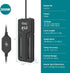 hygger 75W/150W/300W Aquarium Heater, Submersible Double Quartz Explosion-Proof for Freshwater & Saltwater