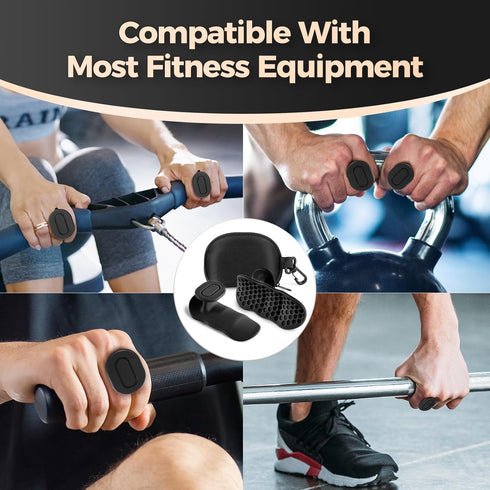 Kenilah Weight Lifting Gloves Rubber Gym Grips for Men Women, Weightlifting Anti-Slip Workout Grips for Weight Lifting