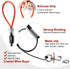 Chew Proof Heavy Duty Leash for Dogs Up to 250 Pounds, Metal Cable Lead with Soft Padded Handle, 10 Feet Long-Black