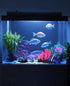 4 Pieces Aquarium Fish Tank Decorations with Glowing Effect, Silicone Glow Artificial Coral Reef Plants