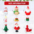 Soaoo 9 Pcs Christmas Aquarium Decoration Fish Tank Resin Ornaments Xmas Series Micro Landscaping Decor Christmas Tree Santa Snowman Bell Figurines for Table Desk Party Supplies by Soaoo
