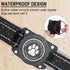 Airtag Dog Collar, Adjustable Nylon Pet Collar for Small Medium Large Heavy Duty Dogs, Waterproof Air Tag Holder,