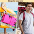 FUCIHOMA Backpack 4 330 lbs Set 1, 23"x21.7"x31.5", Beach Chair, Position Folding Reclining Lounge, Heavy Duty Steel
