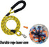 Nylon Strong Dog Training Rope Lead, Hiking Walking Leash with Soft Handle (Yellow, 15FT)