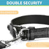 BAAPET Comfortable Dog Collar with Double Security Dual D-Ring and ID Tag Hanger for Small Medium Large Dogs (XS - 3/4"