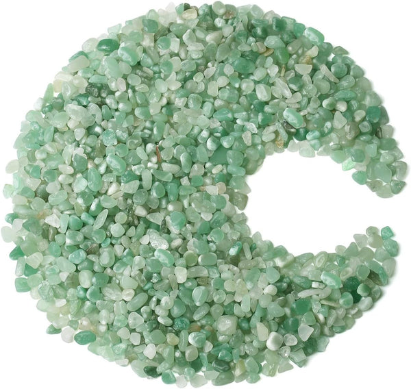 1 lb Green Aventurine Crystal Chips Bulk, Fish Tank Decorations, Aquarium Rocks Gravel for Plants