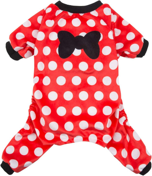 CuteBone Dog Christmas Pajamas, Small Dogs Soft Pjs Coat, Comfy Pet Clothes Outfit Doggie Bodysuit P65M