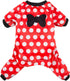 CuteBone Dog Christmas Pajamas, Small Dogs Soft Pjs Coat, Comfy Pet Clothes Outfit Doggie Bodysuit P65M