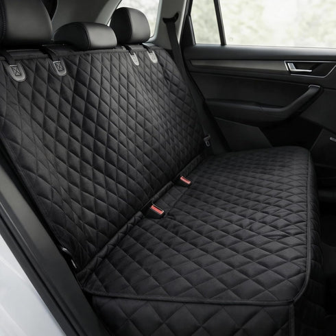 fidozen Waterproof Dog Car Seat Cover with Belt for Back Seat -