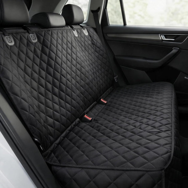 fidozen Waterproof Dog Car Seat Cover with Belt for Back Seat -