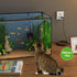 Aquarium Thermometer, LED Digital Waterproof Temperature Gauge with USB Power for Fish Tank, Suction Cup