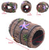 Small Broken Barrel Aquarium Decorations, 1 Piece Betta Cave Hideaway Tunnel Log for Fish Tank