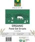 Packed 2Lbs PACIFIC Organic Petfood Organic Feed Oat Groats - Oat Groats for Birds | Rich with Fiber & Minerals | USDA