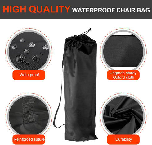 37.2 Inches, 1 Pack Large Camping Chair Bag Replacement for Coleman, Camp Folding Chair Bags, Lawn Chair Bag