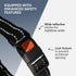 CollarDirect Martingale Dog Collar, Stainless Steel Chain and Quick Release Buckle, Reflective Collar for Dogs, Black