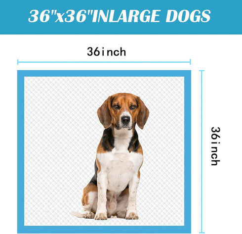 JUNYUHU Pads,36"x36" Dogs,40 Count Extra Large Puppy Pee Pads for Training Dog Pee Pads Absorbent & Leak-Proof &Quick