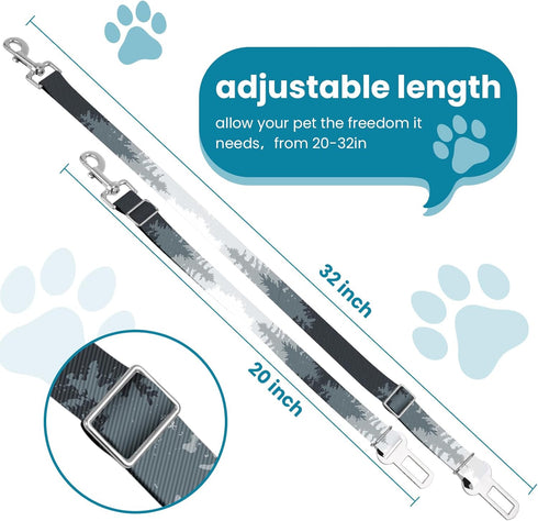 HCYPCV 20 33 inches Adjustable pet cat and Dog car seat BeltThe Lanyard is Flexible and Adjustable from
