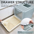 2-in-1 Foldable Cat Litter Box with Lid, Enclosed Potty, Large Top Entry Anti-Splashing Toilet, Easy to Clean Including