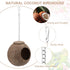 Hypeety Natural Coconut Hideaway - Parrot Birds Toys Decorative Bird Nest Cage for Pet