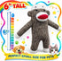 6" Sock Monkey Dog Toy | Squeaky Monkey Toy | Plush Monkeys Dogs Toys | Interactive Squeaky Monkeys | Small/Medium