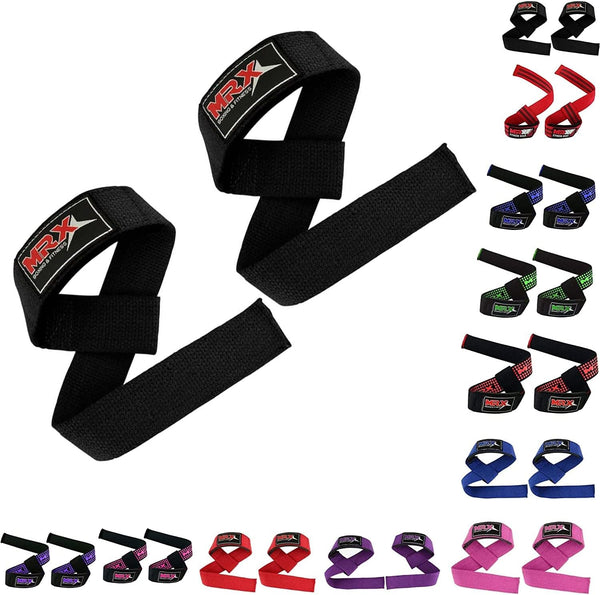 MRX Weight Lifting Bar Strap for Gym Workout, Padded Straps for Men/Women