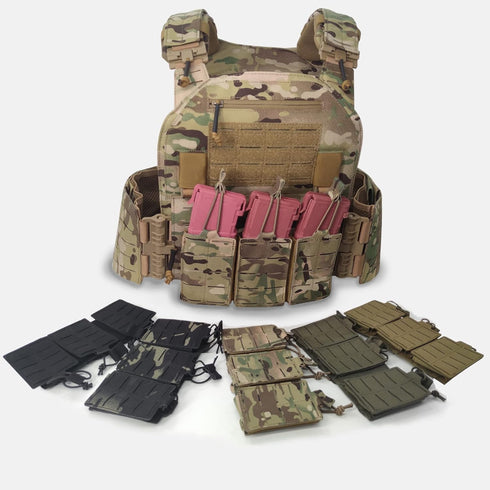 Tactical Mag Pouch for Magazine Holster, Open Top Molle Triple Mag Pouch for Tactical Bag Accessories