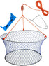 Palmyth Wire Grid Bottom Crab Nets Two Ring Crab Kit with Harness