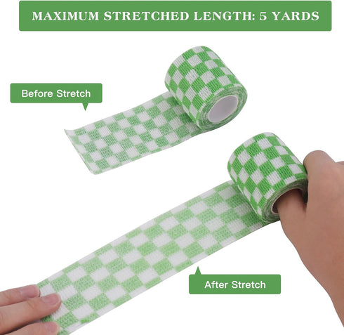 Sanfire 12 Vet Wrap Self Adhering Bandage Wrap Cohesive Bandage Multi-Function Wrap Tape for Dogs Cats Horses Birds